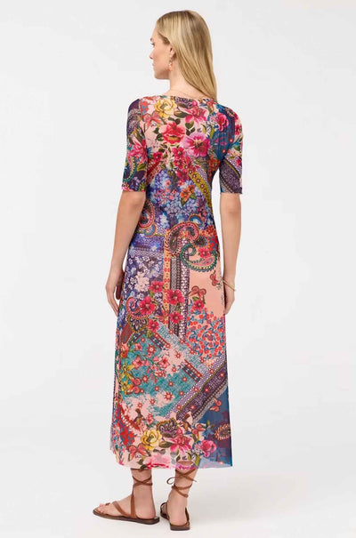 Johnny Was - Astrid Mesh Midi Dress in Evie