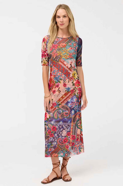 Johnny Was - Astrid Mesh Midi Dress in Evie
