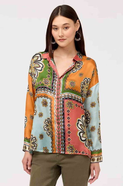 Johnny Was - The Audrey Button Up Shirt w/ Hidden Placket