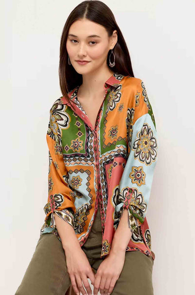 Johnny Was - The Audrey Button Up Shirt w/ Hidden Placket