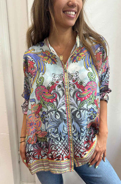 Johnny Was - Audrey Oversized Blouse in Akai