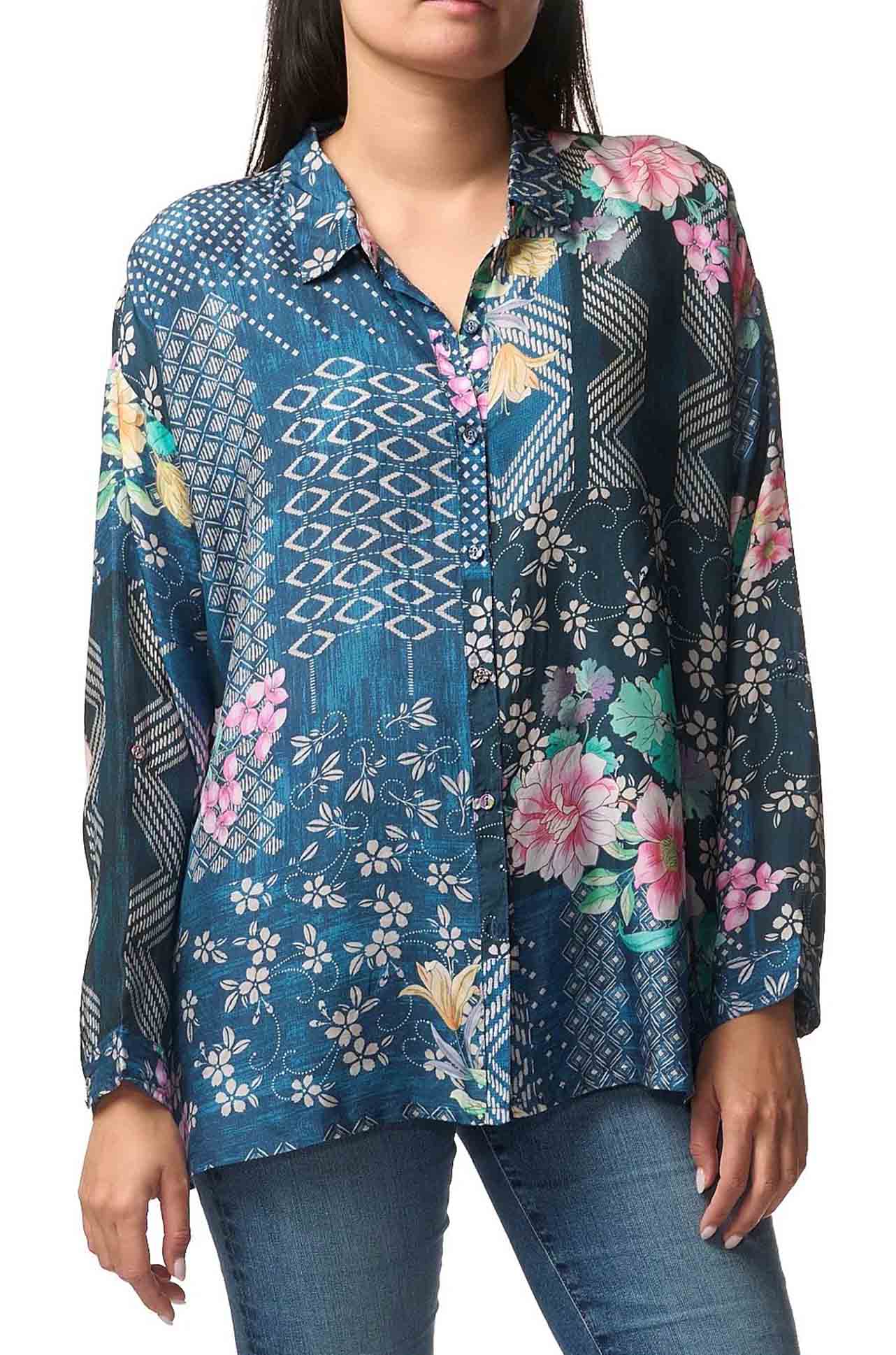 Johnny Was - The Audrey Oversized Blouse in Tandiz