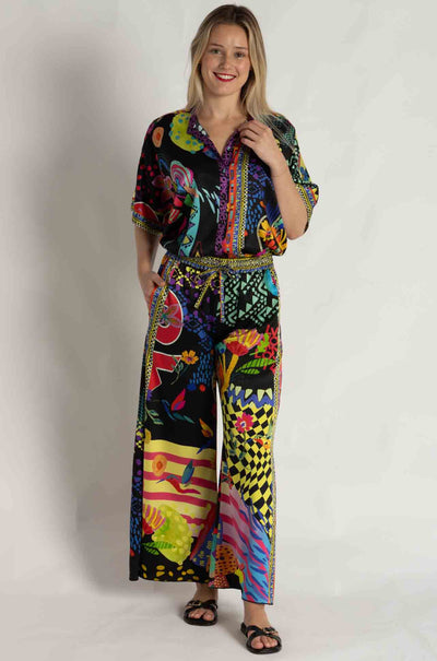 Johnny Was - Axelle Wide Leg Pant in Jenny