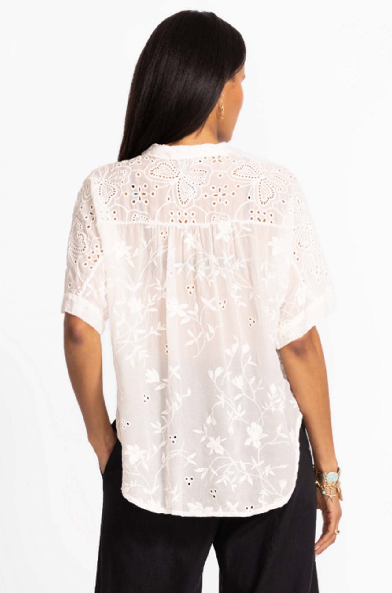 Johnny Was - The Audrey Short Sleeve Shirt in Mariposa