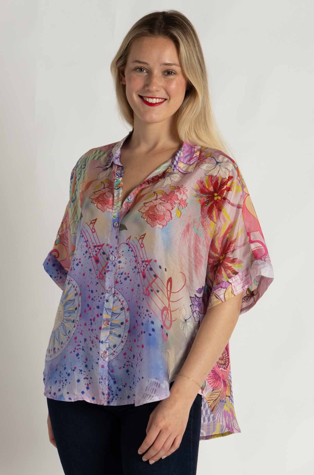 Johnny Was - The Audrey Short Sleeve Shirt in Cindy