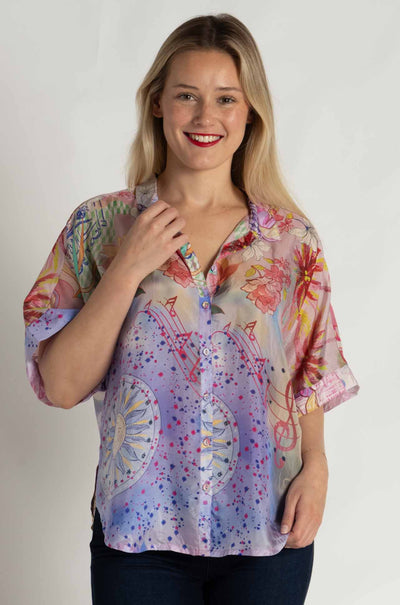 Johnny Was - The Audrey Short Sleeve Shirt in Cindy