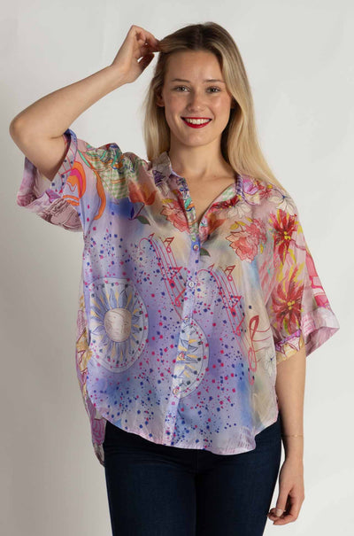 Johnny Was - The Audrey Short Sleeve Shirt in Cindy