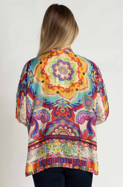 Johnny Was - The Audrey Shirt in Mcanna Scarf Print