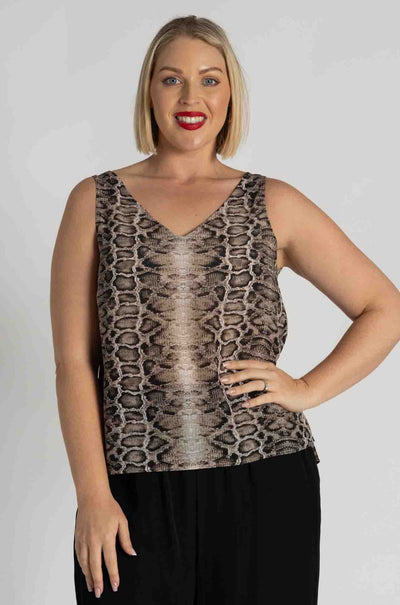 Mela Purdie - Audrey Slip in Safari Python