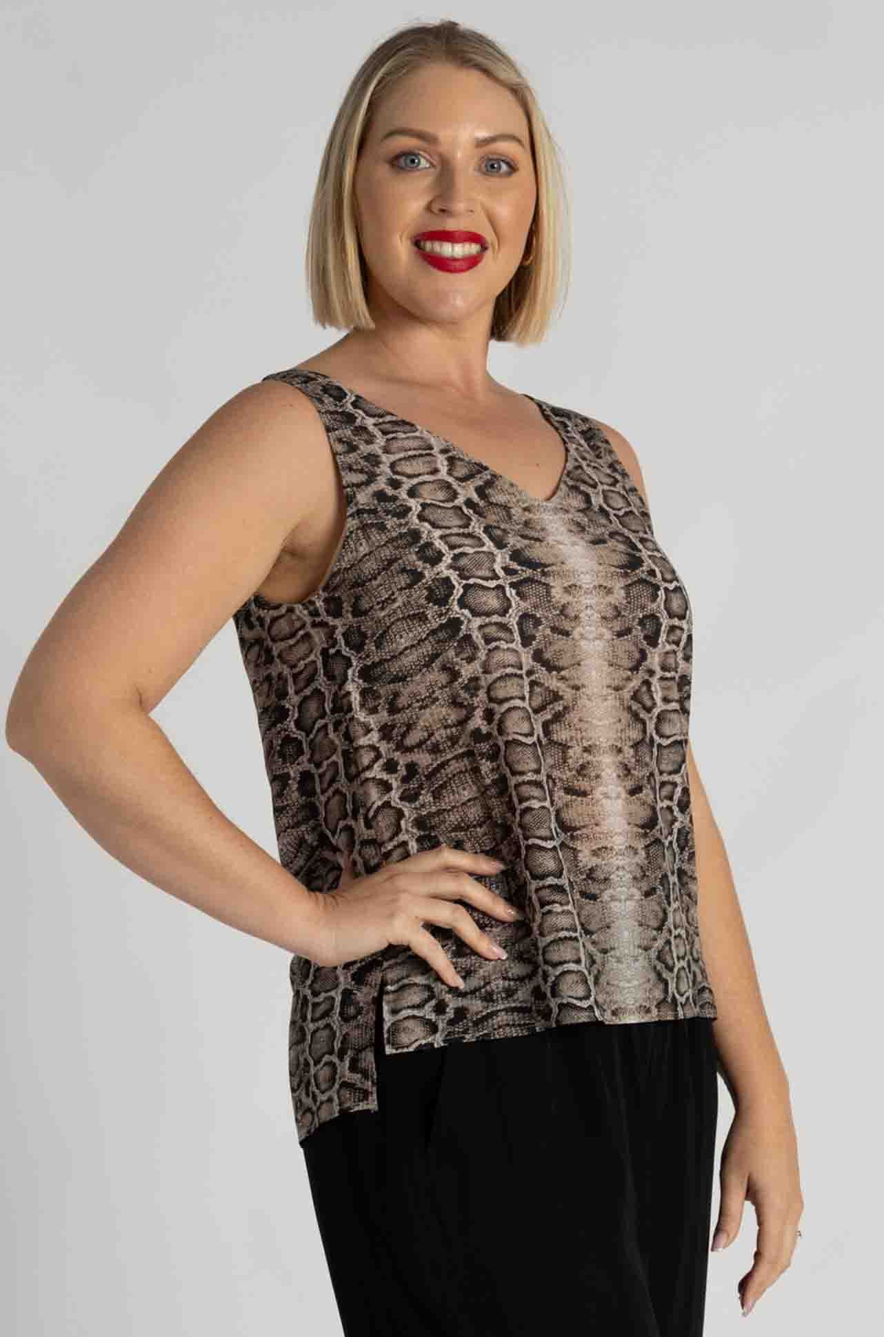 Mela Purdie - Audrey Slip in Safari Python