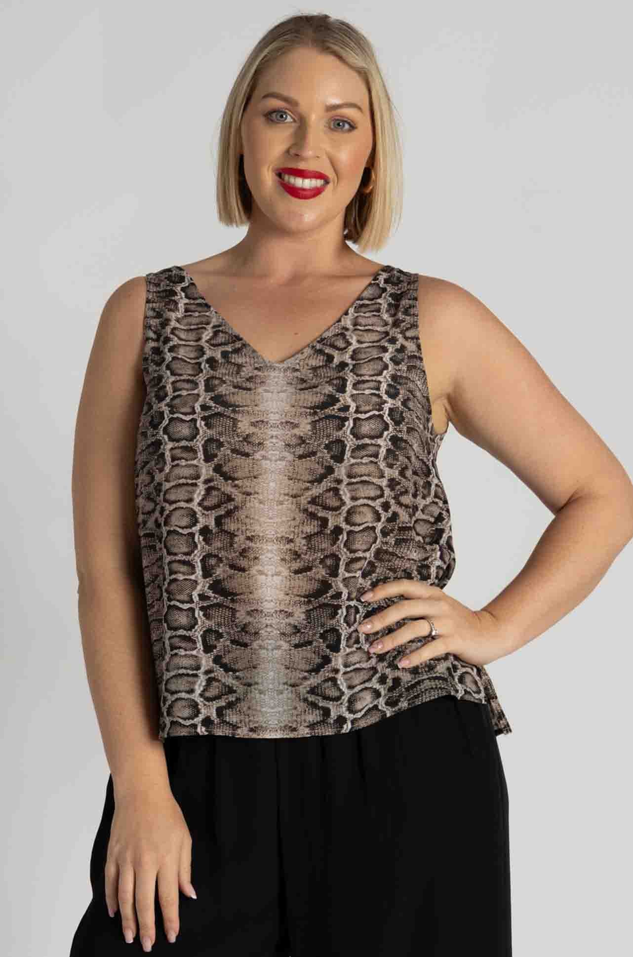 Mela Purdie - Audrey Slip in Safari Python