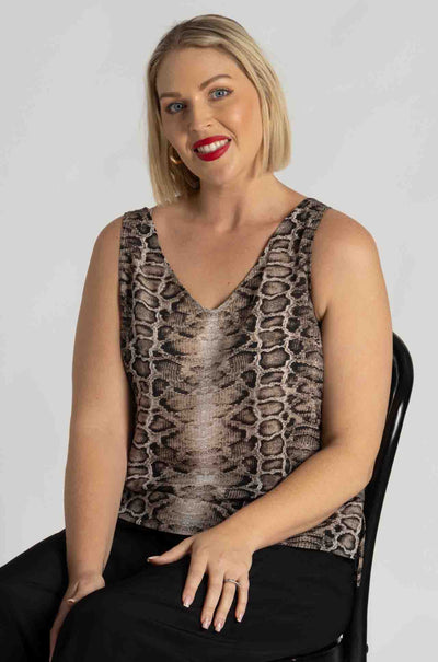 Mela Purdie - Audrey Slip in Safari Python