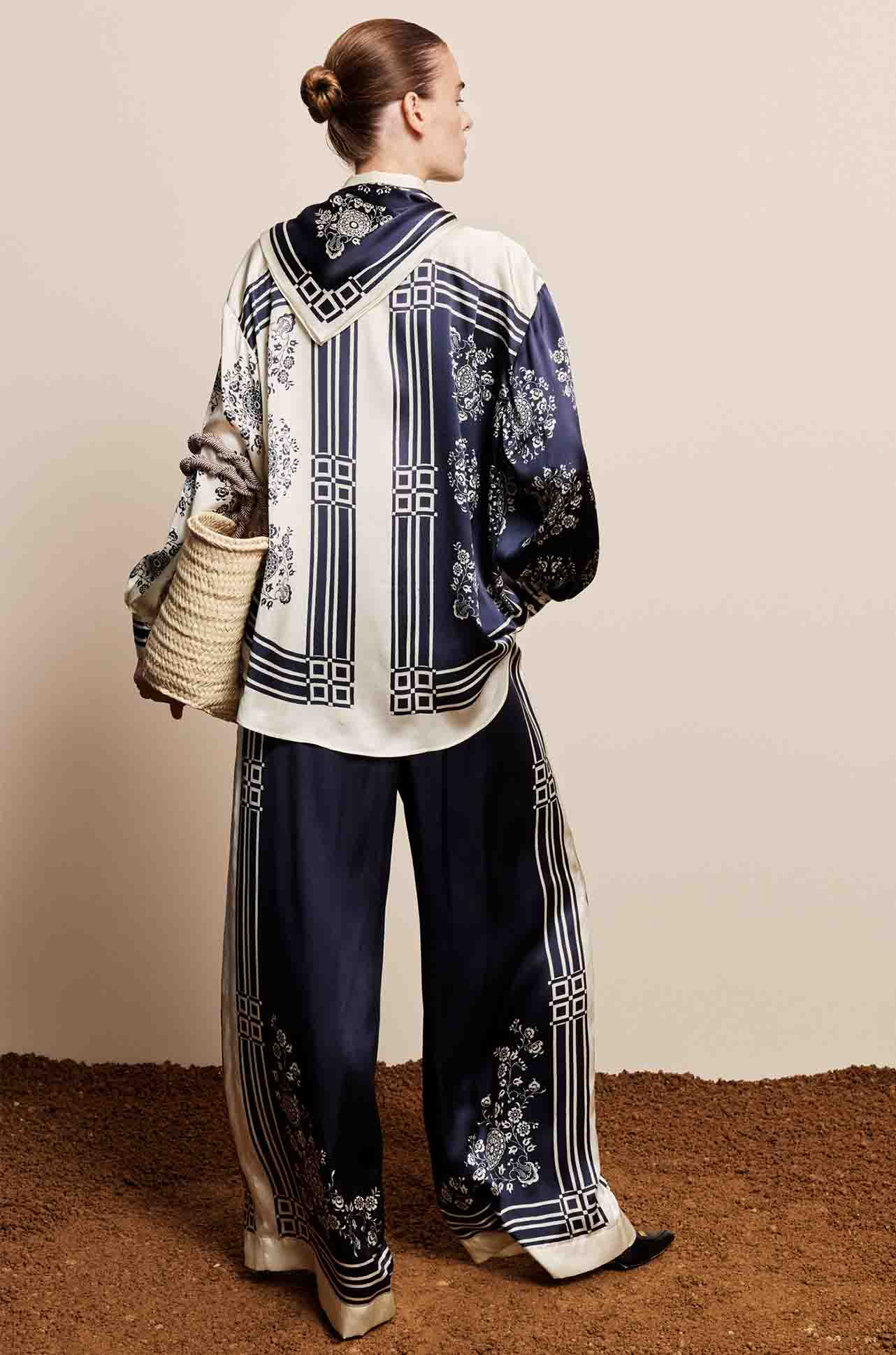 Alèmais - Banderra Scarf Silk Shirt