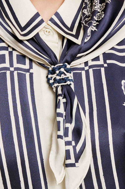 Alèmais - Banderra Scarf Silk Shirt