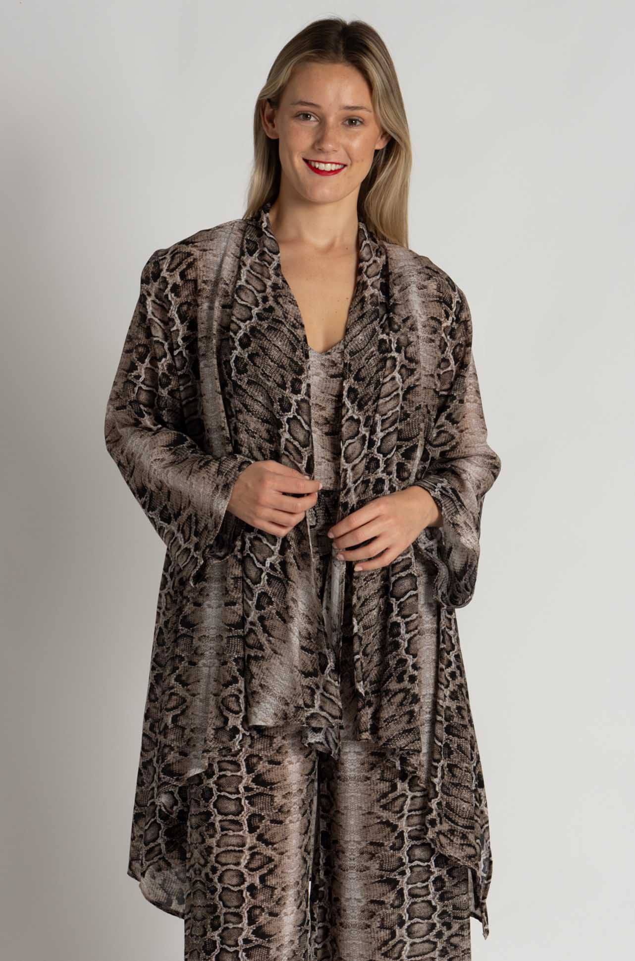 Mela Purdie - Bedouin Duster in Safari Python