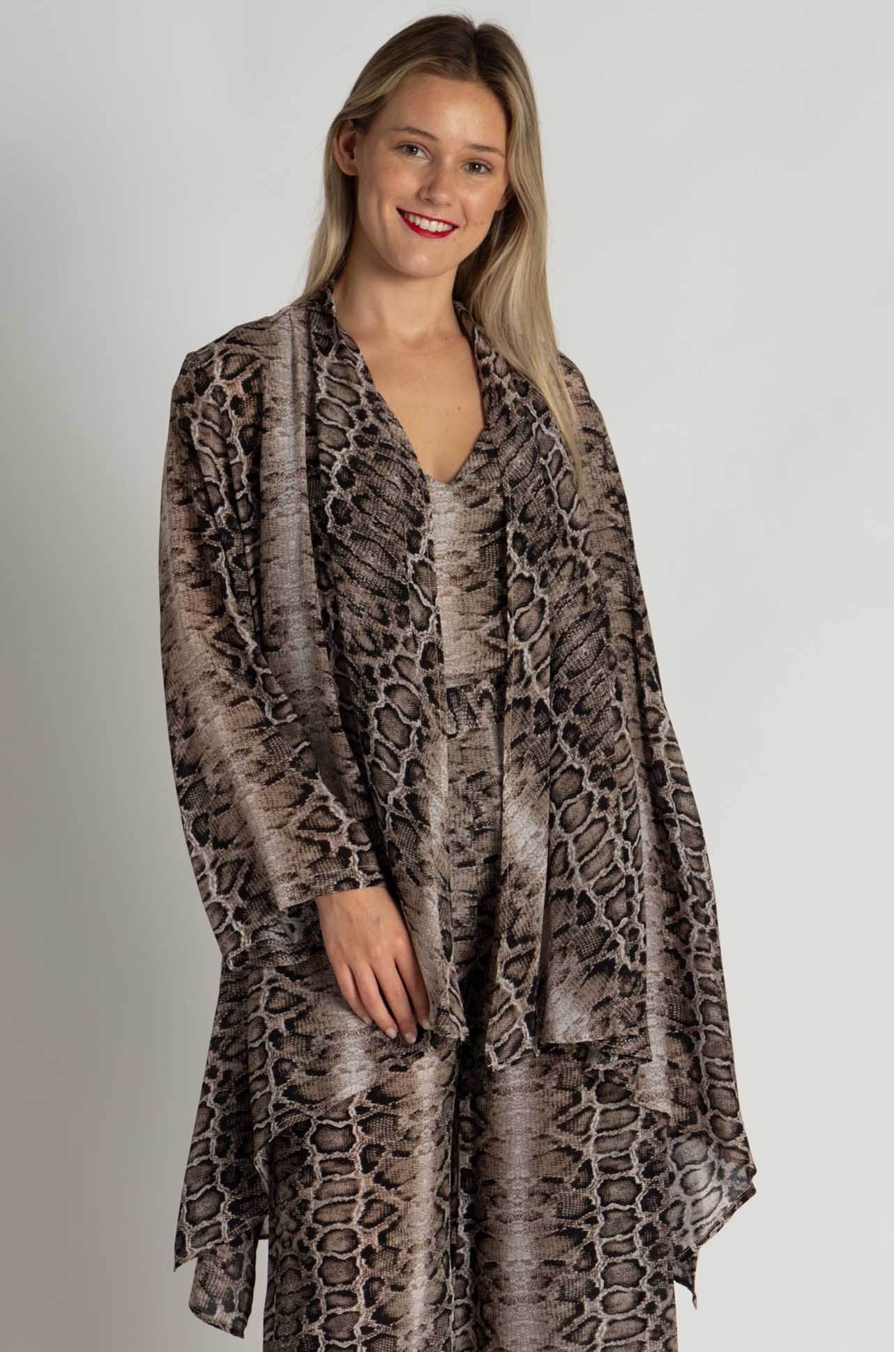 Mela Purdie - Bedouin Duster in Safari Python