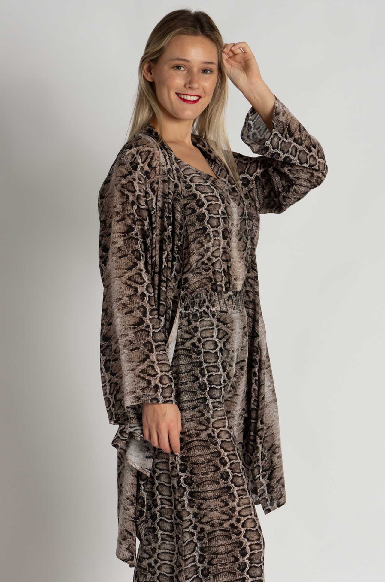 Mela Purdie - Bedouin Duster in Safari Python