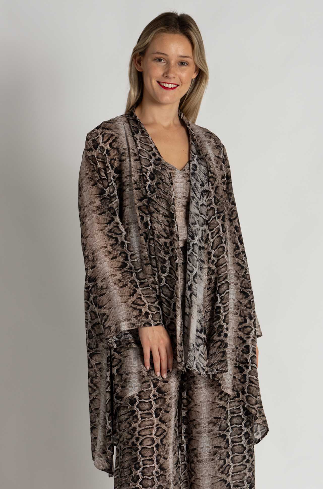 Mela Purdie - Bedouin Duster in Safari Python