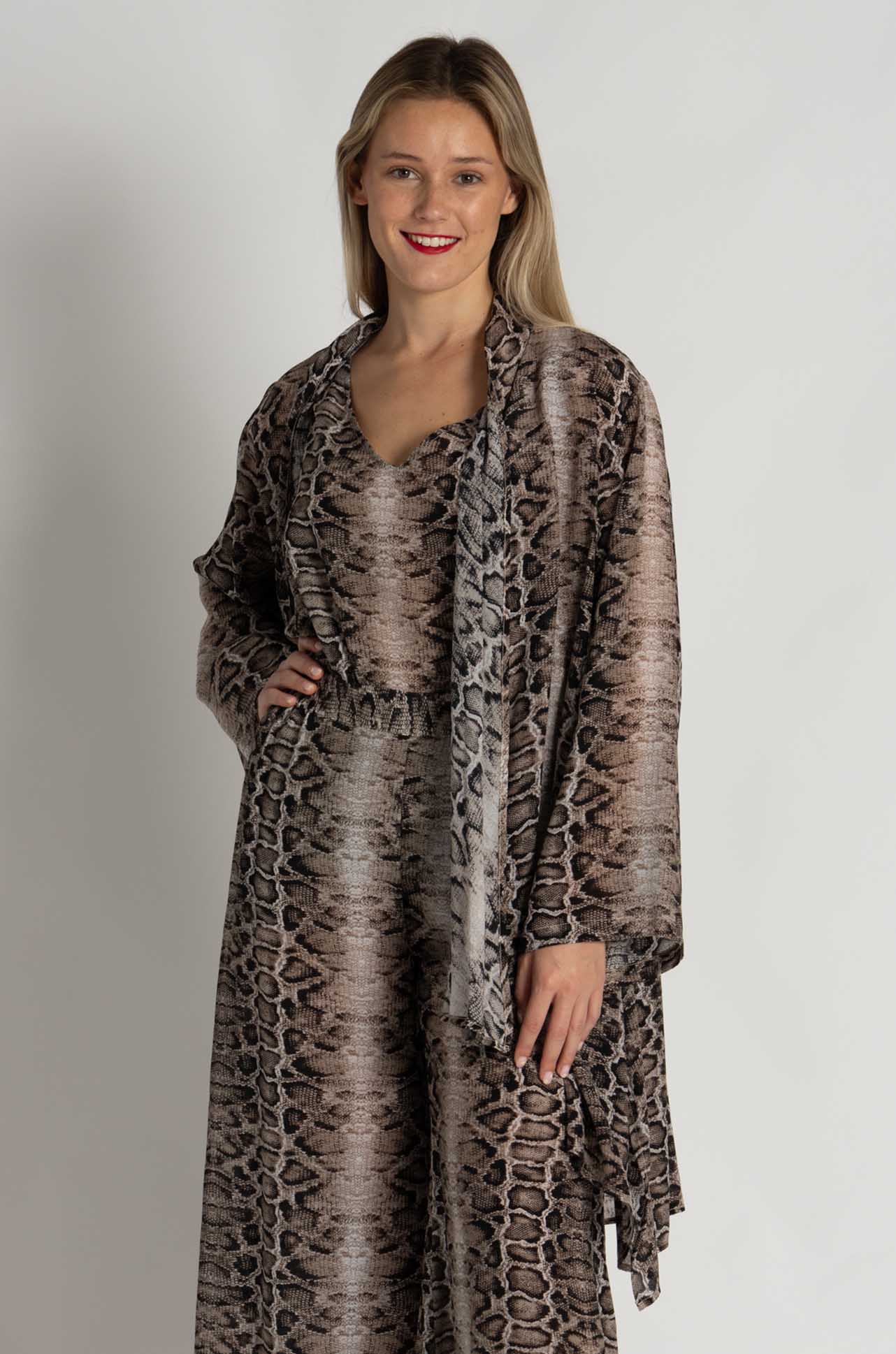 Mela Purdie - Bedouin Duster in Safari Python