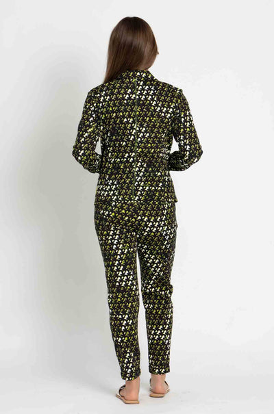 Marc Cain - Black/Fluro Print Logo Sports Pant