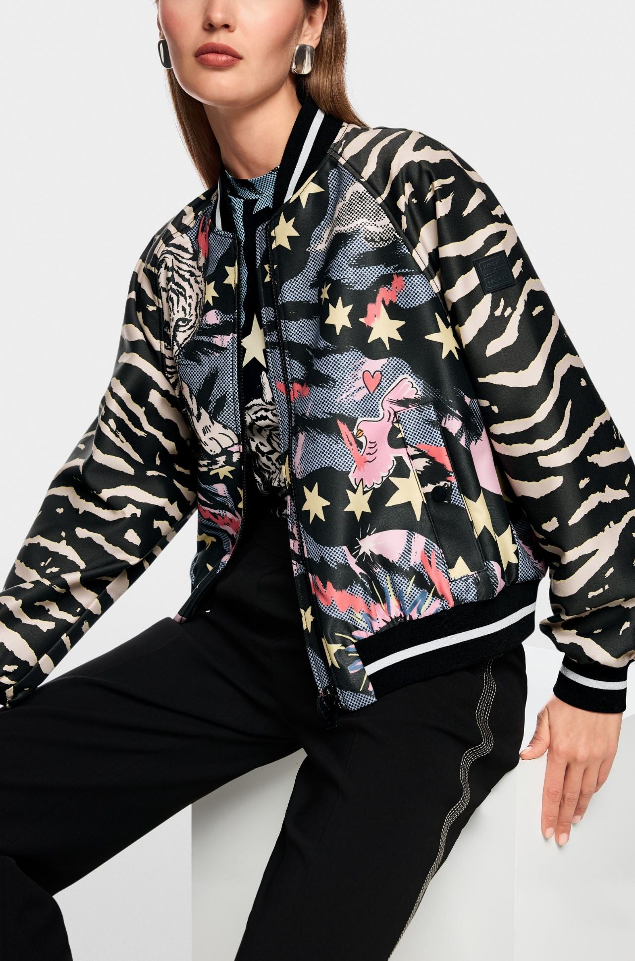 Marc Cain - Blouson Jacket w/ Comic Print