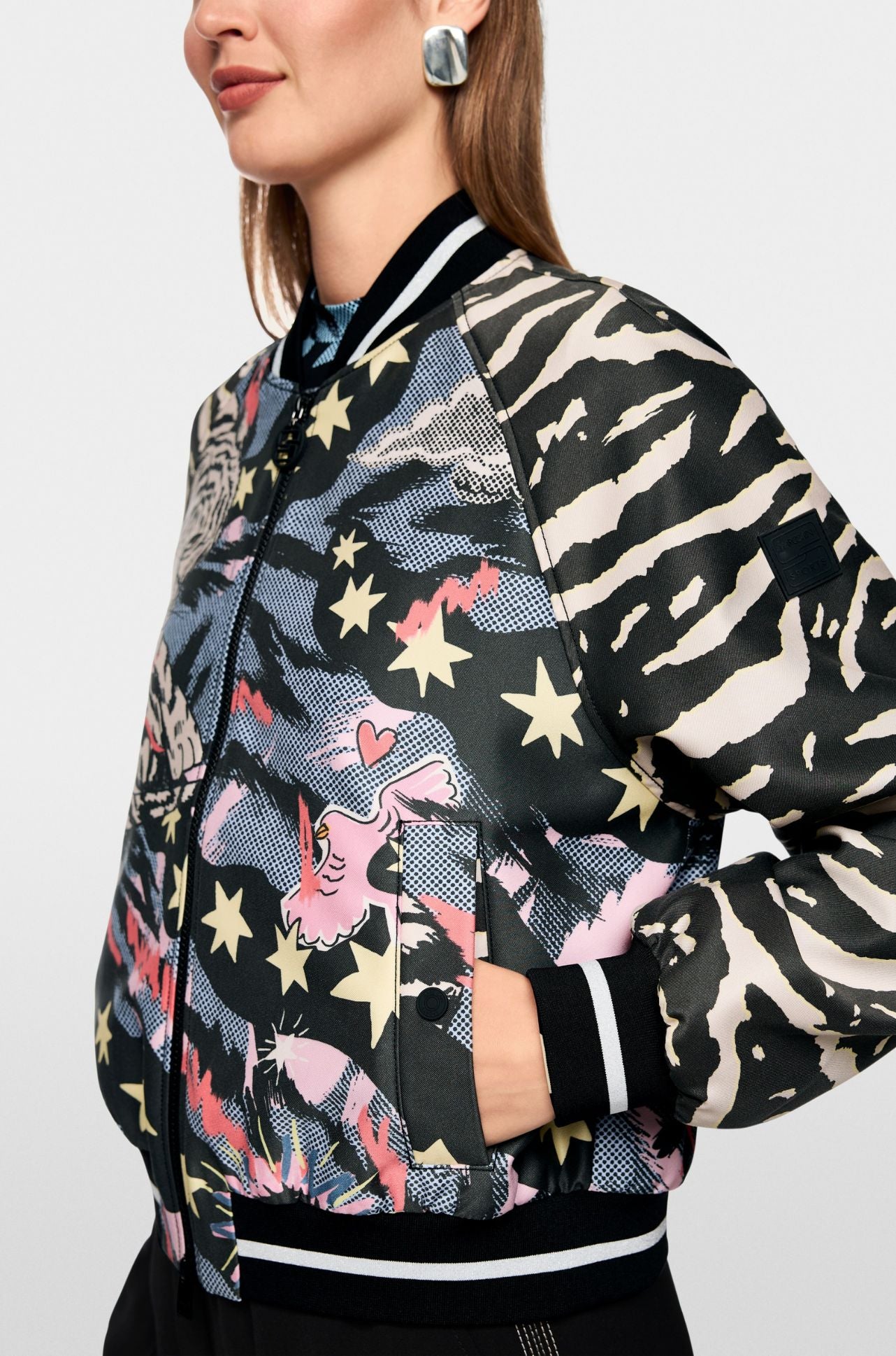Marc Cain - Blouson Jacket w/ Comic Print