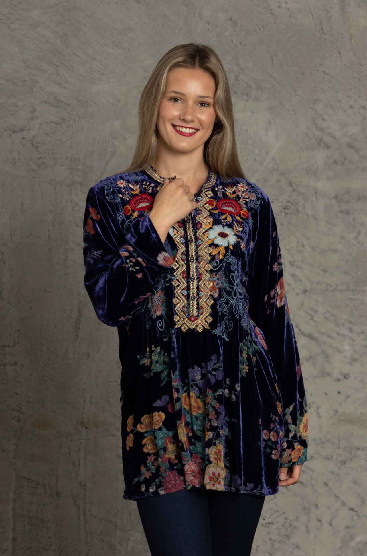 Johnny Was - Bouquet Burnout Nephele Tunic
