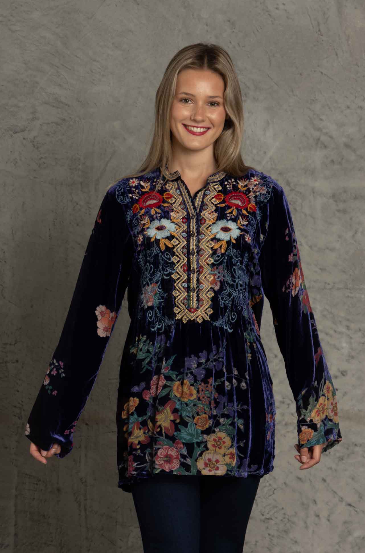 Johnny Was - Bouquet Burnout Nephele Tunic