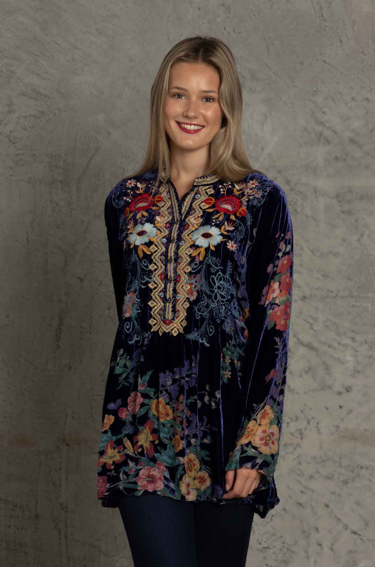 Johnny Was - Bouquet Burnout Nephele Tunic