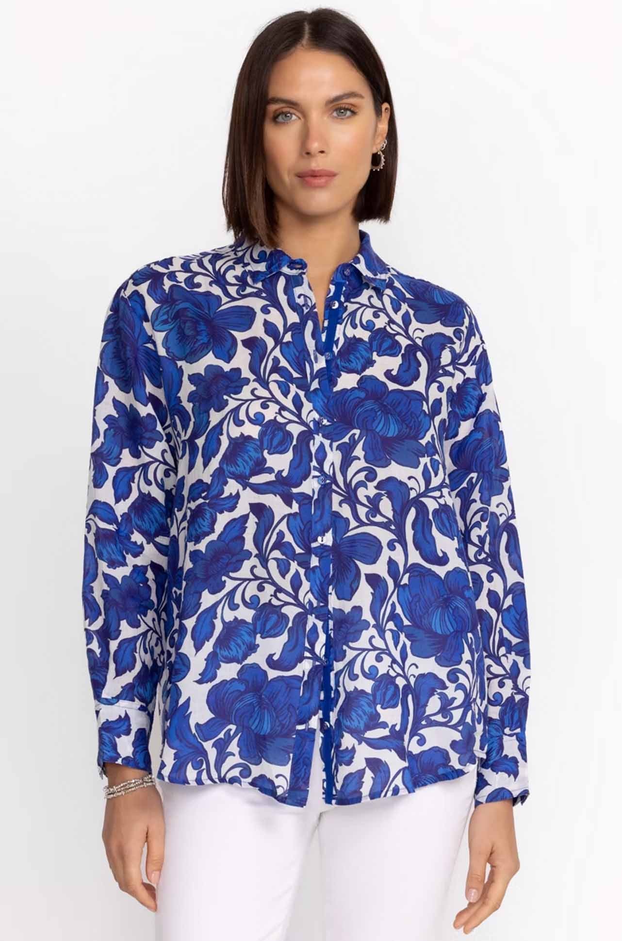 Johnny Was - Boxy Linen Shirt