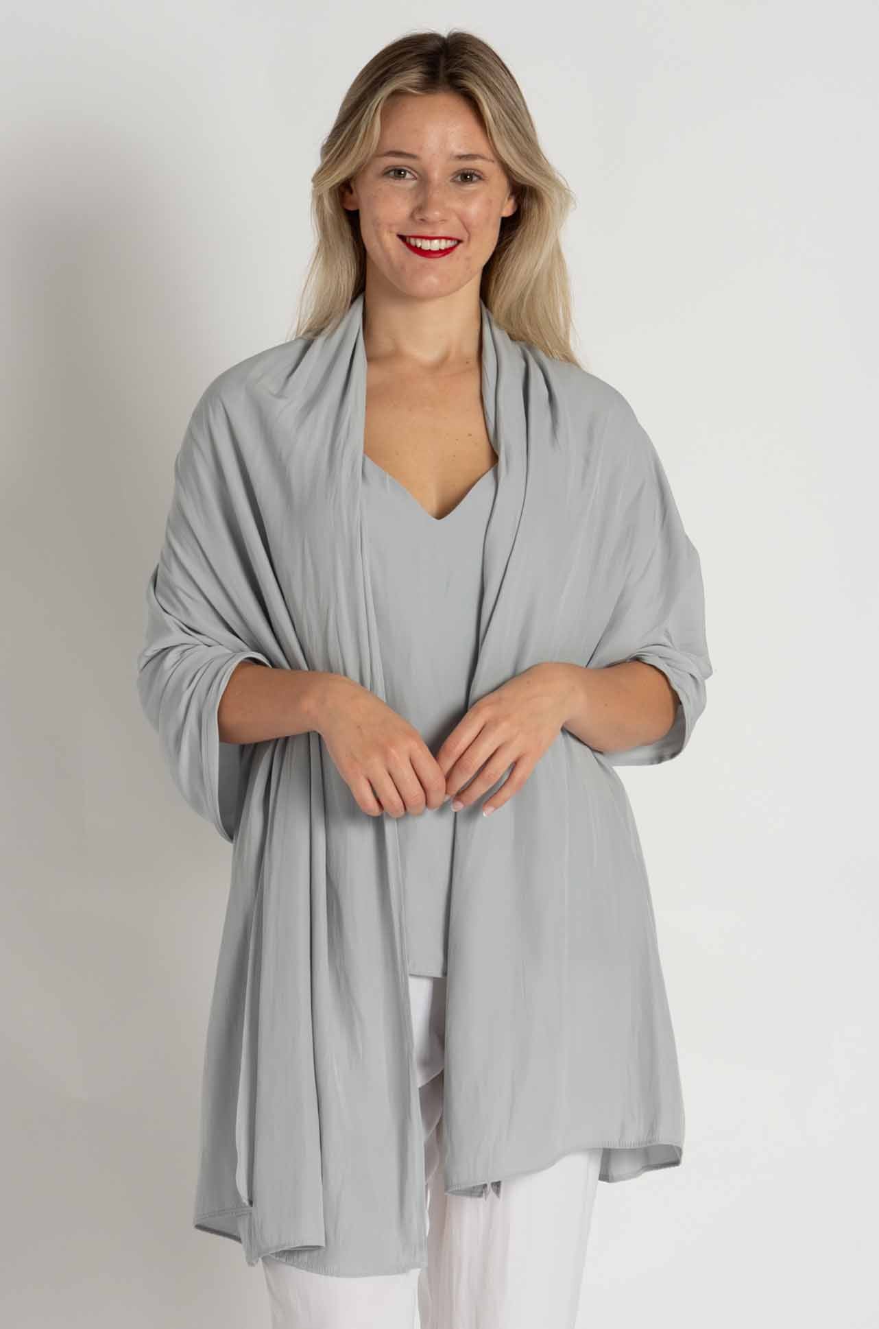 Mela Purdie - Breeze Wrap in Platinum Mache