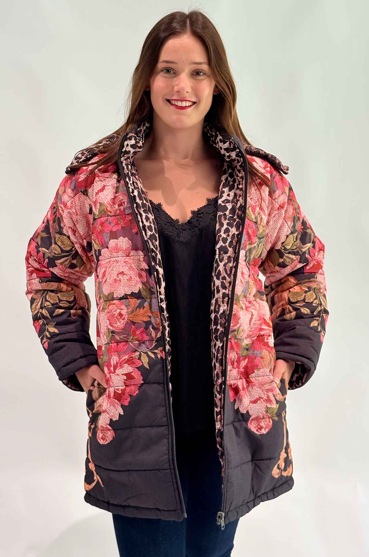 Johnny Was - Britt Reversibe Puffer Jacket in Cherie