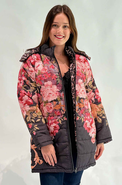 Johnny Was - Britt Reversibe Puffer Jacket in Cherie