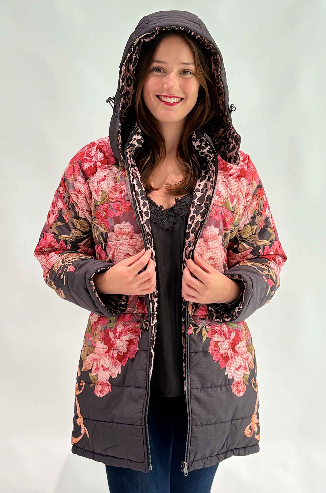 Johnny Was - Britt Reversibe Puffer Jacket in Cherie