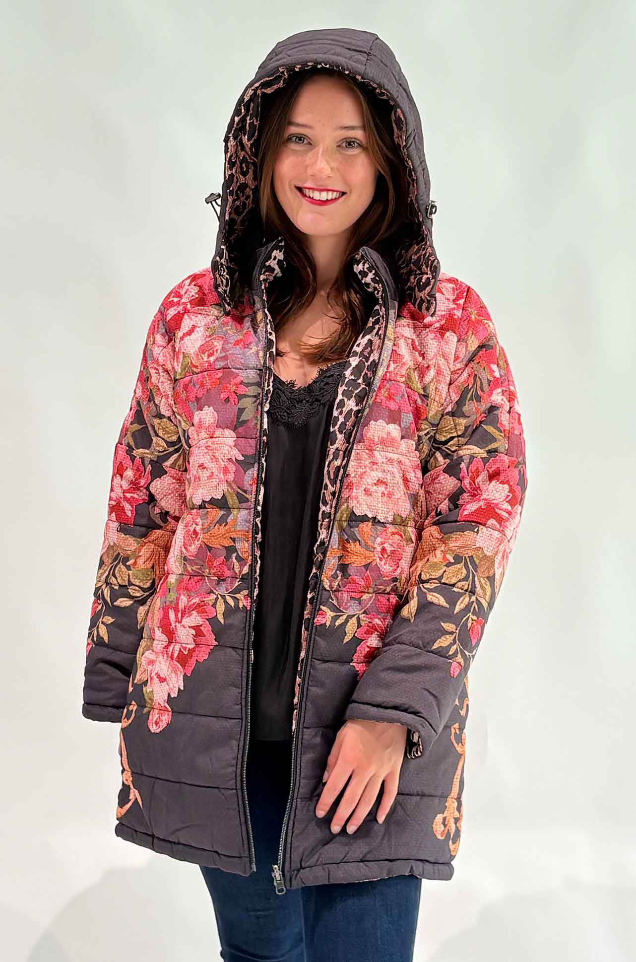 Johnny Was - Britt Reversibe Puffer Jacket in Cherie