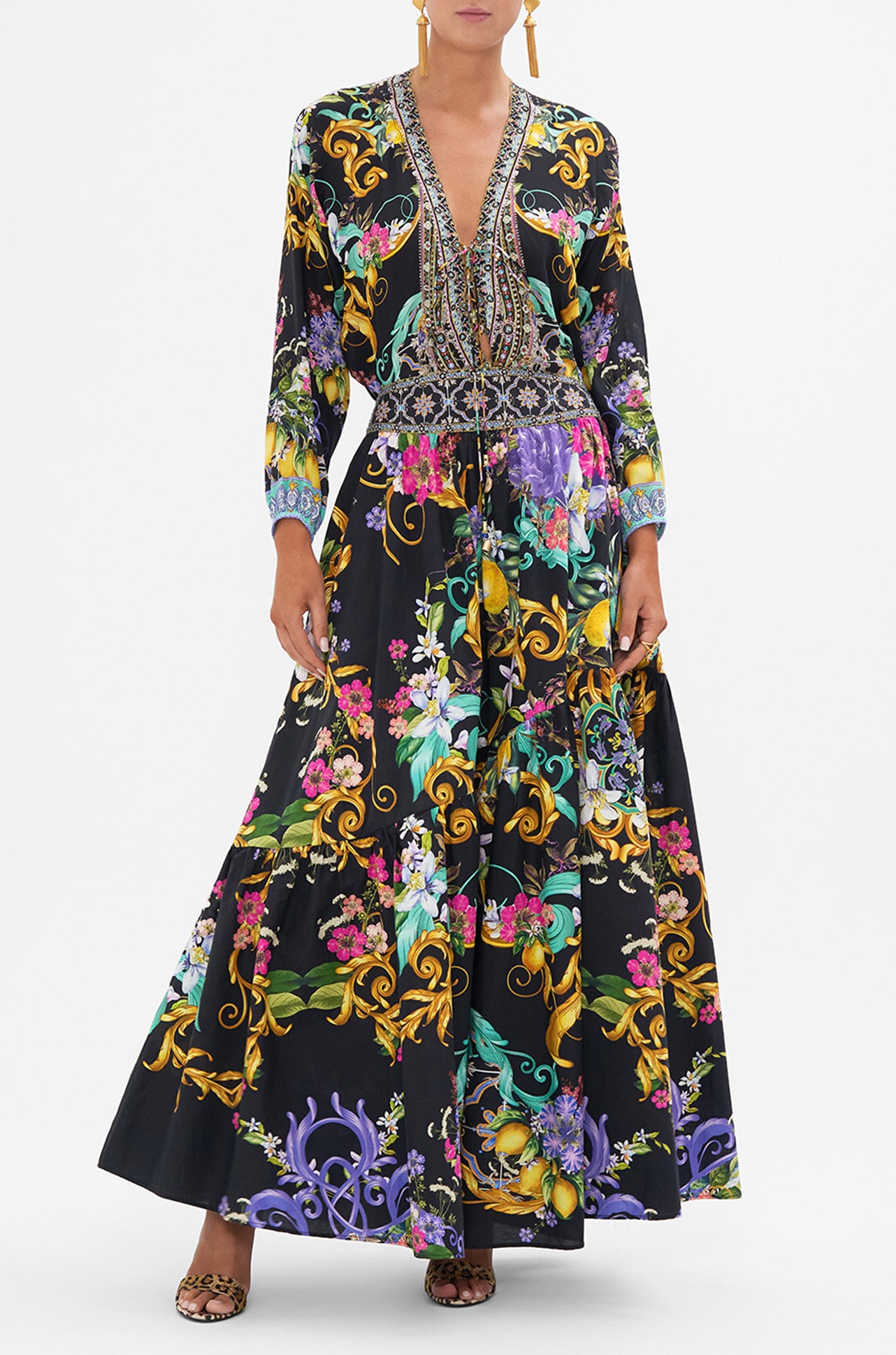 Camilla - Meet Me In Marchesa Lace Up Blouse