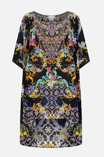 Camilla - Meet Me In Marchesa Short Round Neck Kaftan