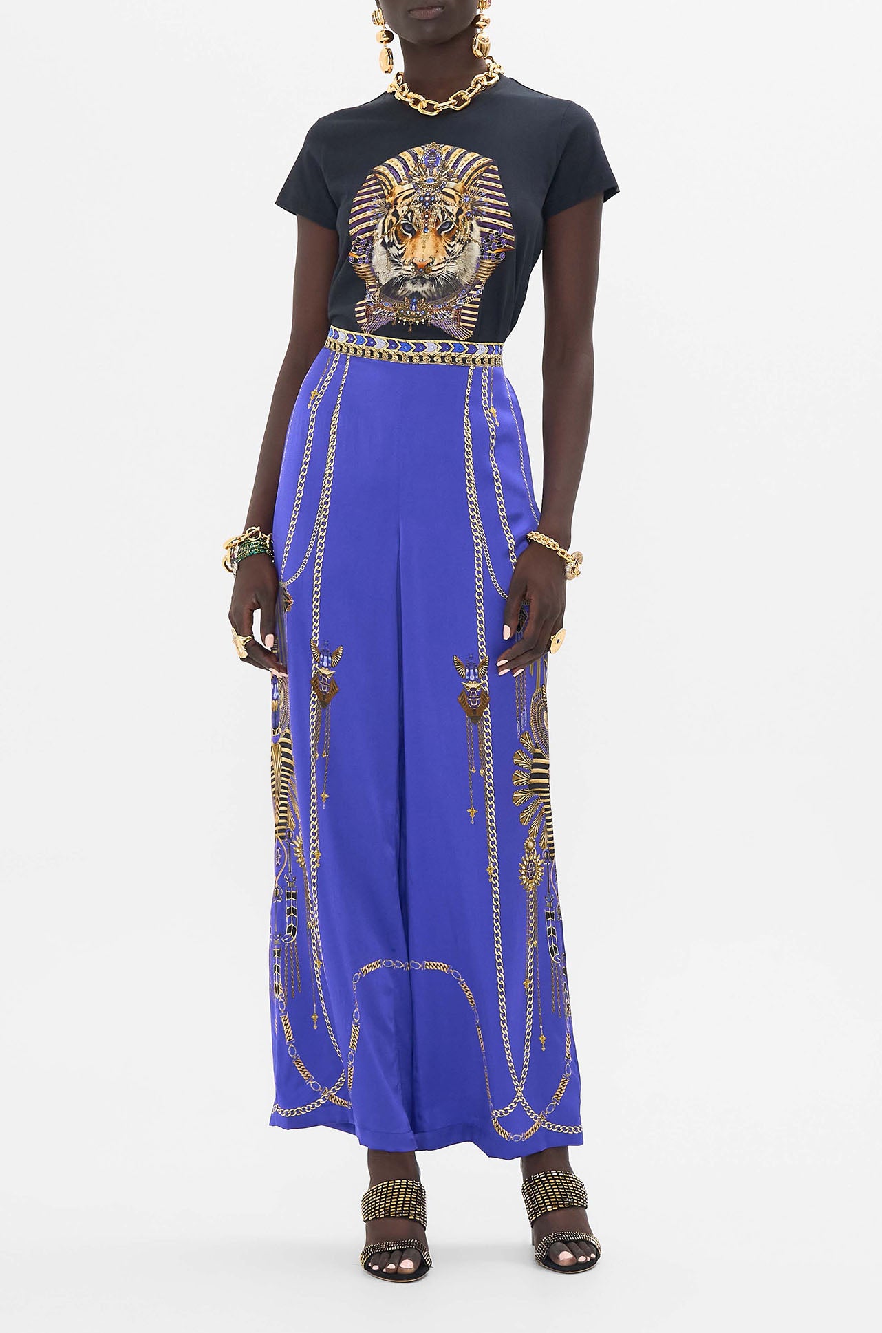 Camilla - My Fair Pharaoh Slim Fit Round Neck T-Shirt