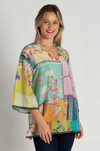Johnny Was - Cali Blouse in Stallion (Australian Exclusive)