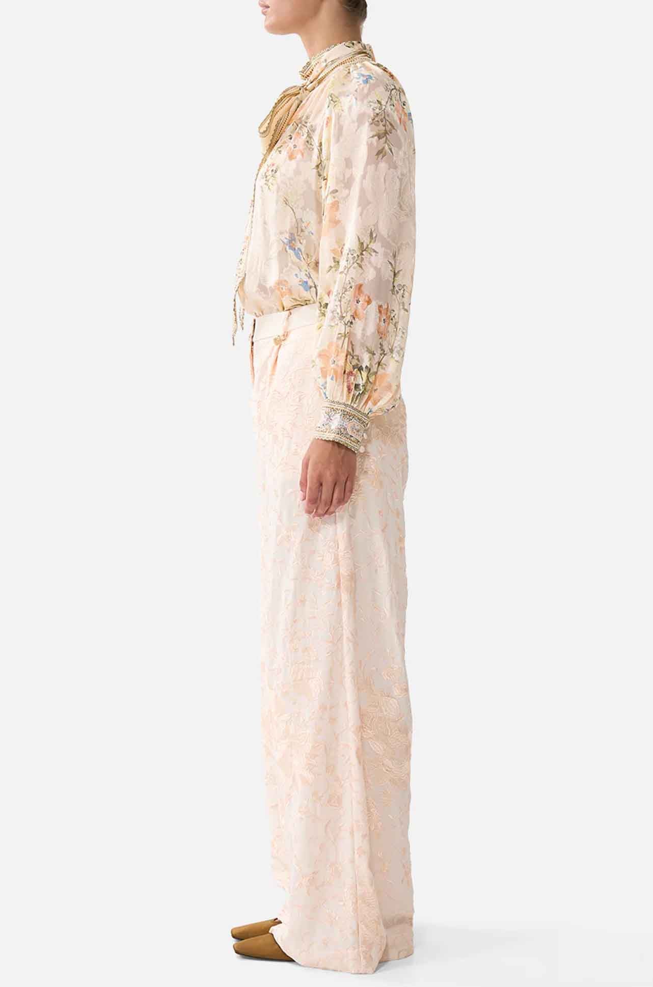Camilla - Twilight In Istanbul Detachable Pussy Bow Raglan Blouse