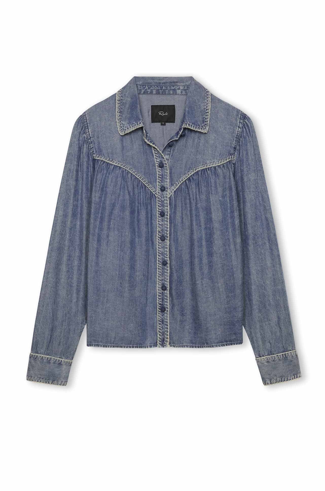 Rails - Campbell LS Button Down in Blue Ridge