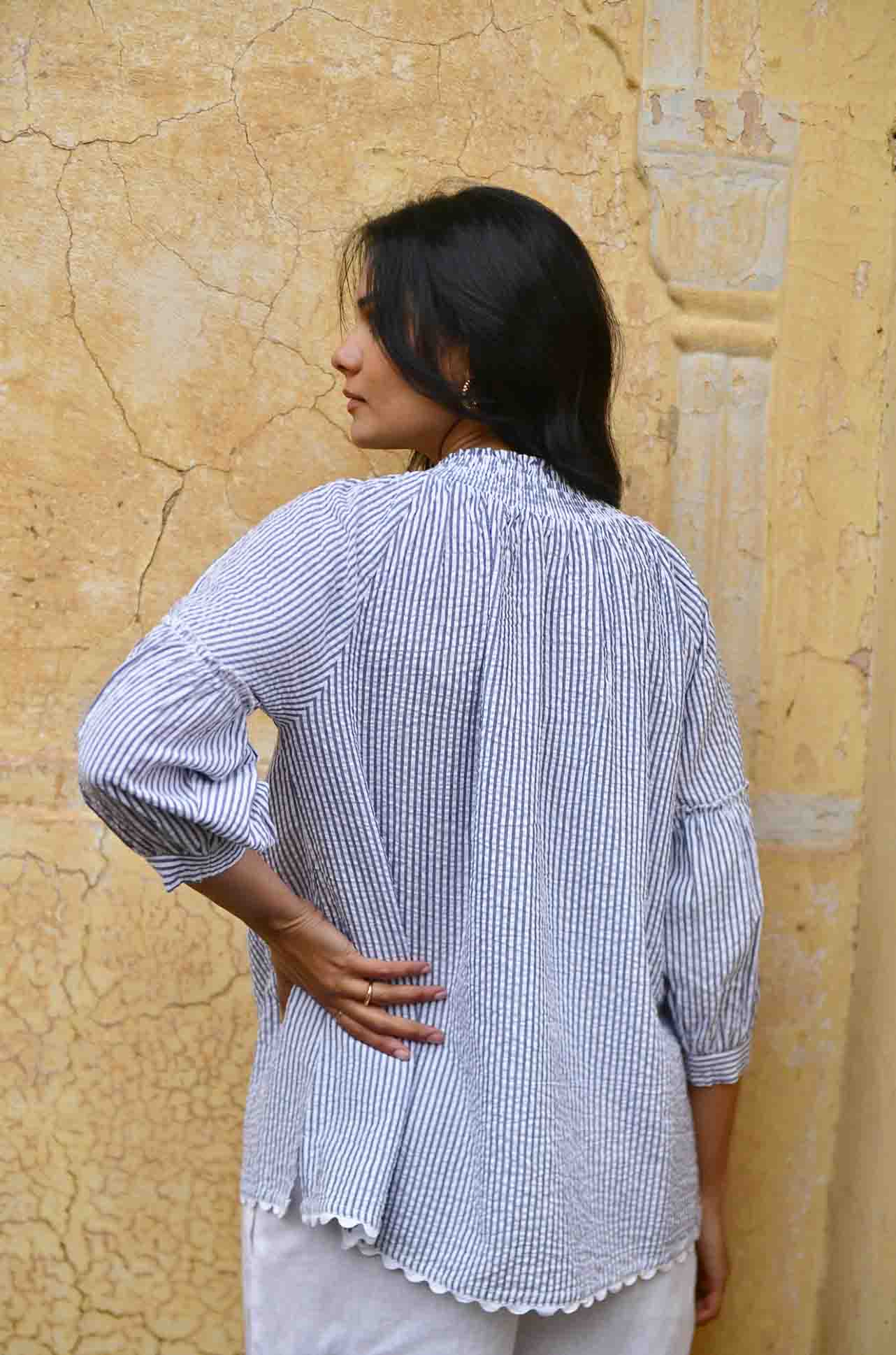 Azure and Indigo - Capri Blouse