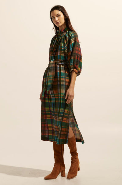 zoe kratzmann - capture dress in kaleidoscope check