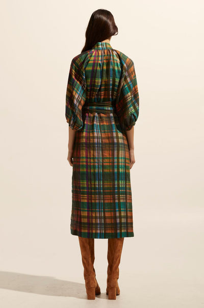 zoe kratzmann - capture dress in kaleidoscope check