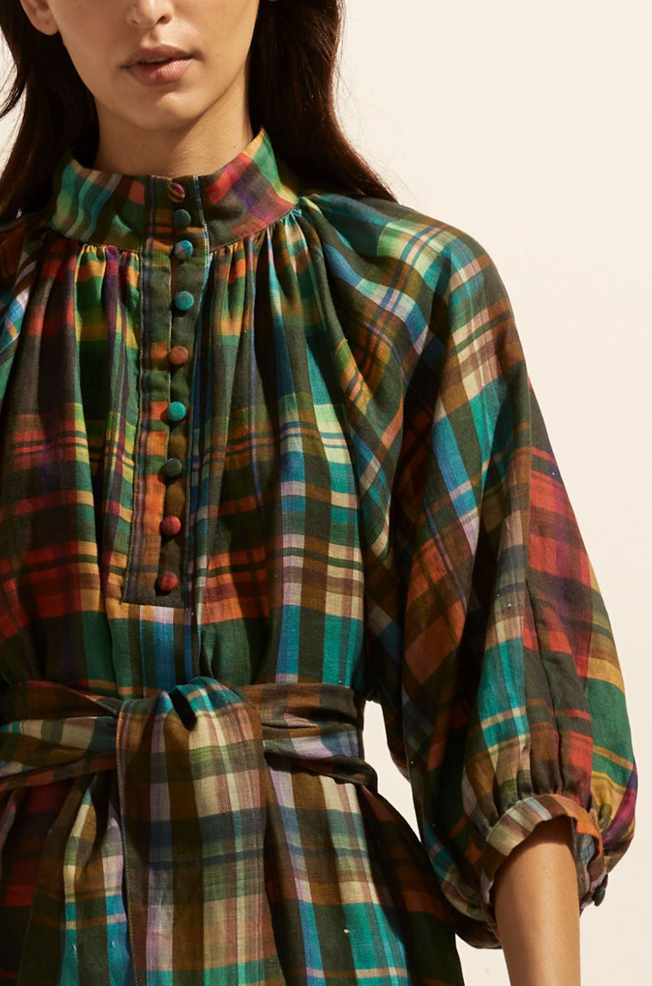 zoe kratzmann - capture dress in kaleidoscope check