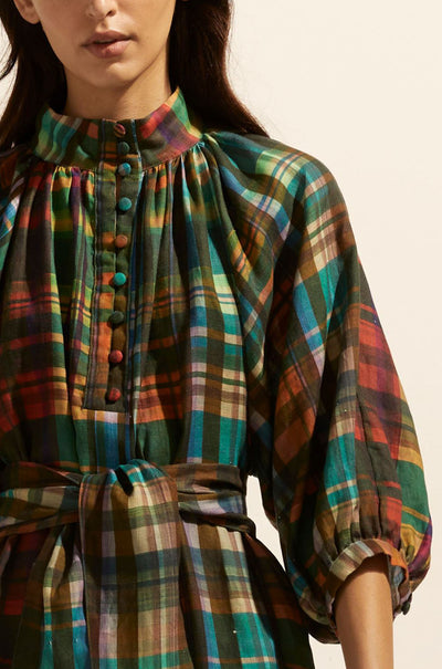 zoe kratzmann - capture dress in kaleidoscope check