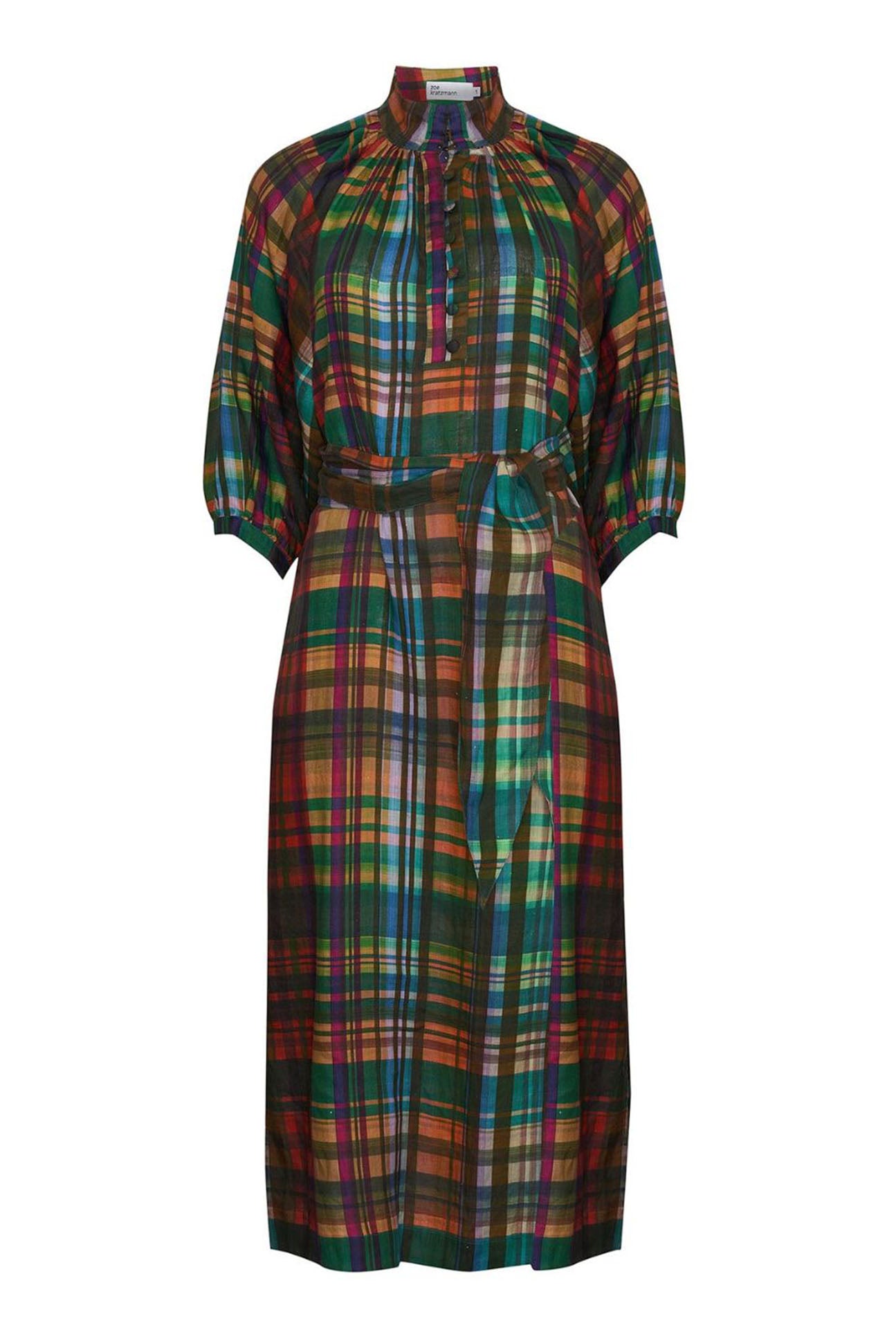 zoe kratzmann - capture dress in kaleidoscope check