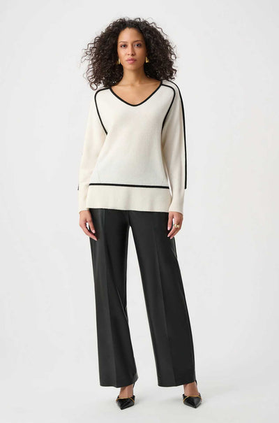 Joseph Ribkoff - Cashmere & Wool Contrast Trim Sweater