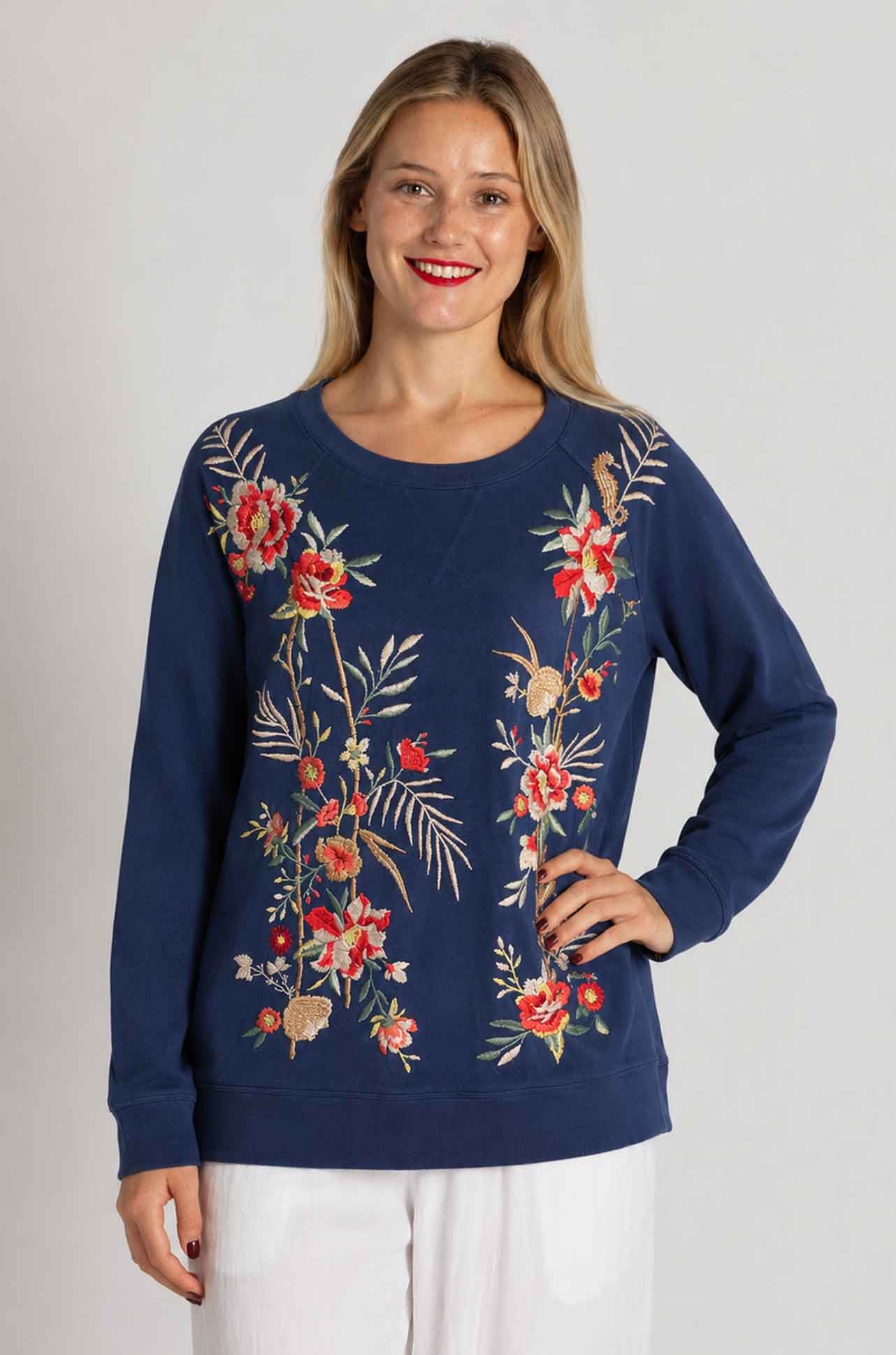 Johnny Was - Caspian Raglan Sweatshirt