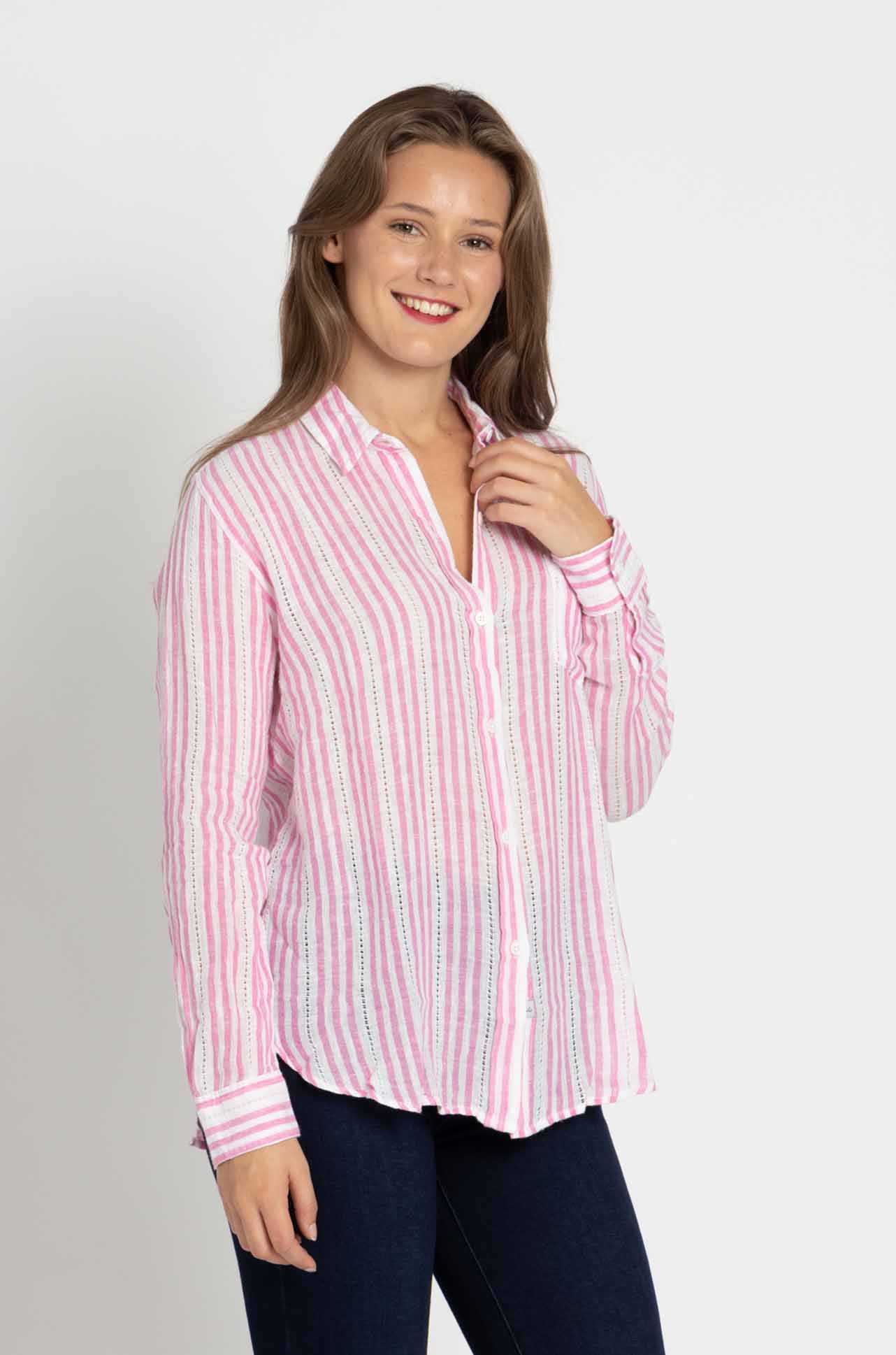 Rails - Charli Shirt in Barnacle Stripe